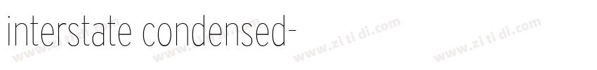 interstate condensed字体转换
